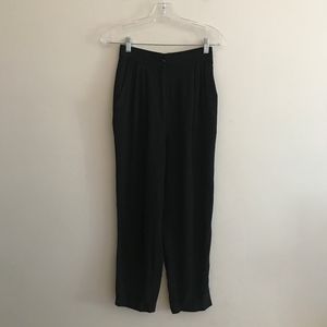 Vintage Black Cropped Pants XS